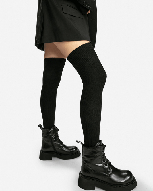 Black Boots Chunky Platform