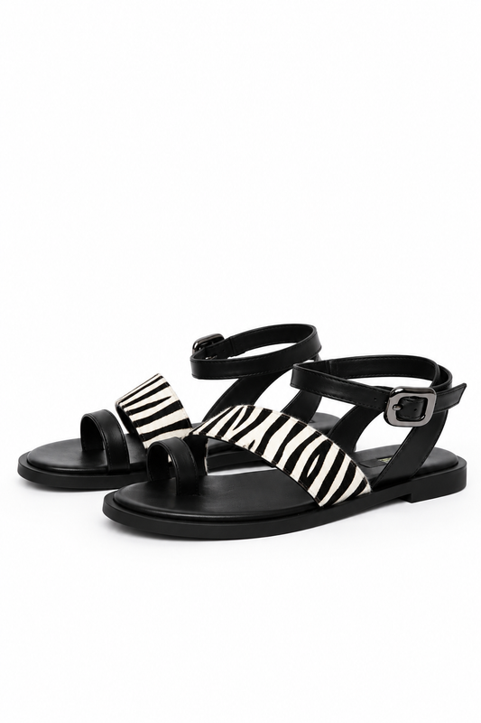 Zebra Strap Sandals