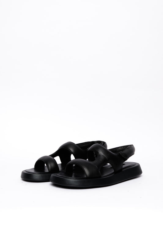 Black Minimal Sandals