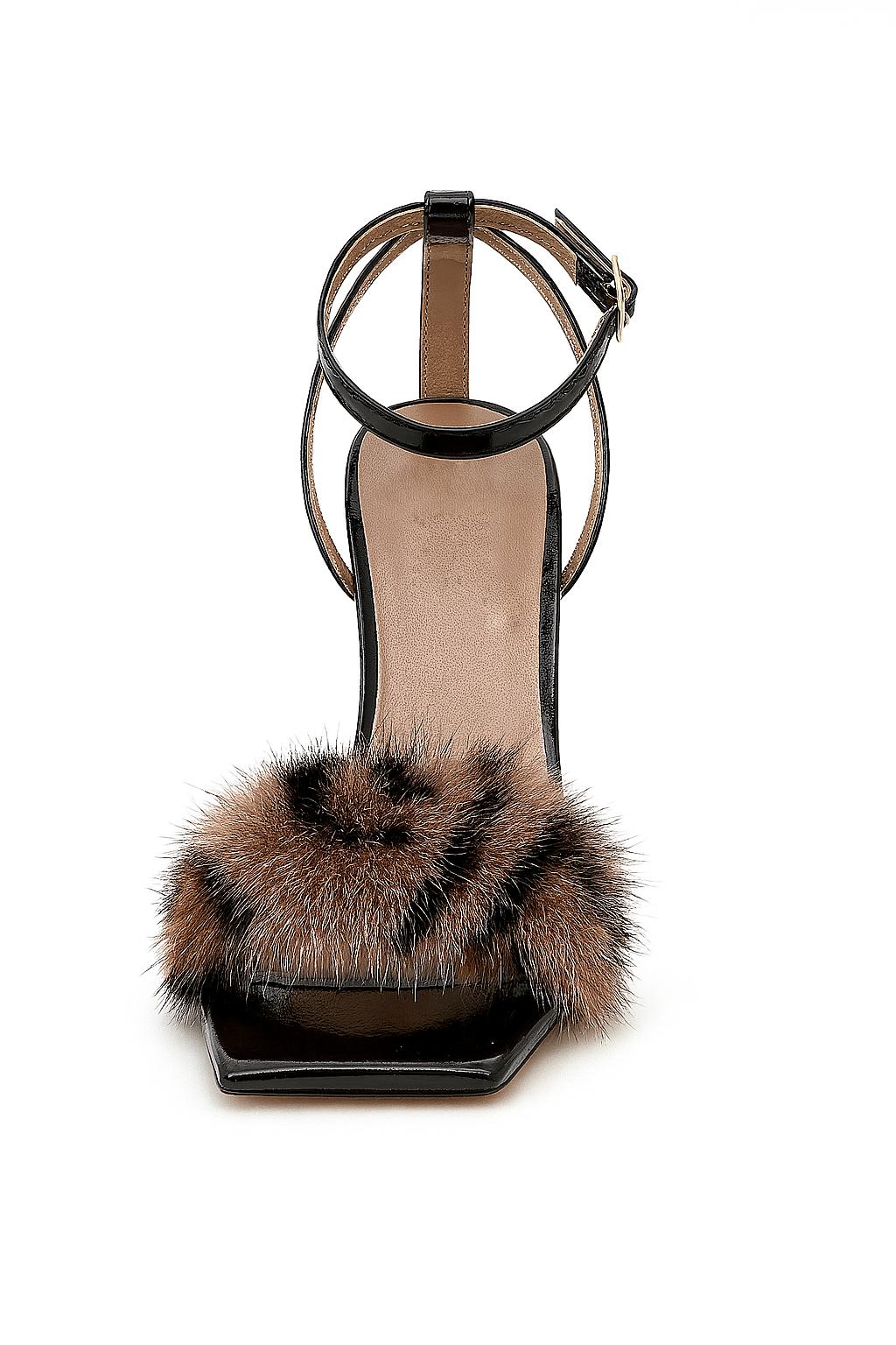 Black Fur Heels