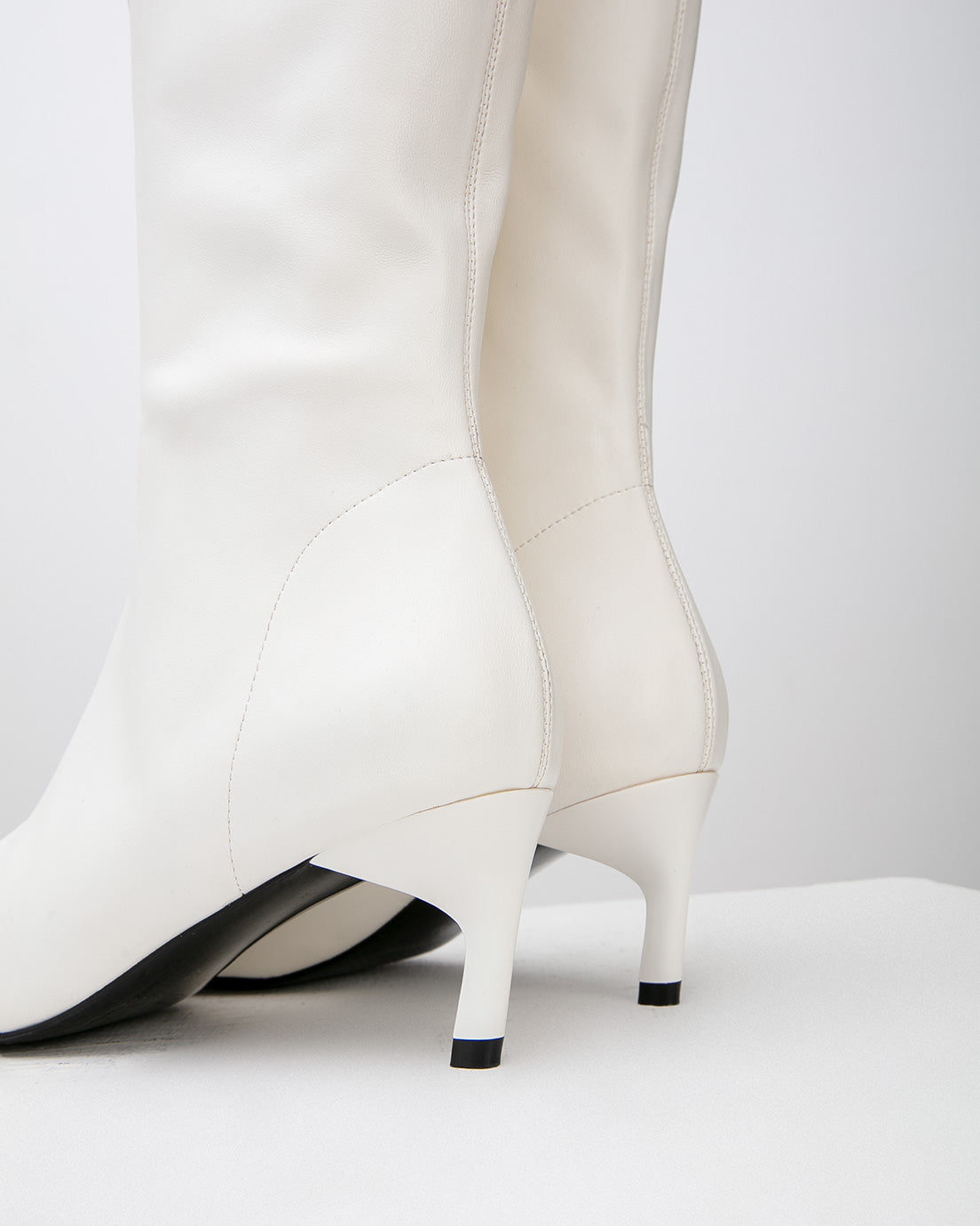 White Heeled Boots