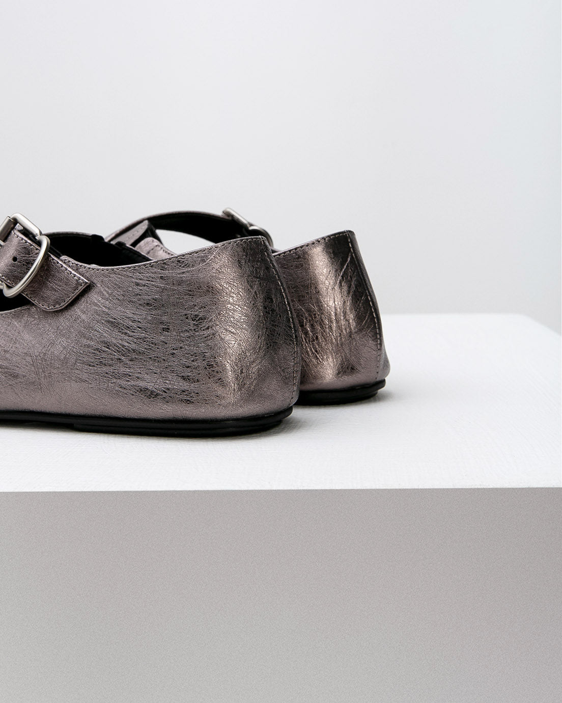 Metallic Mary Jane Flats