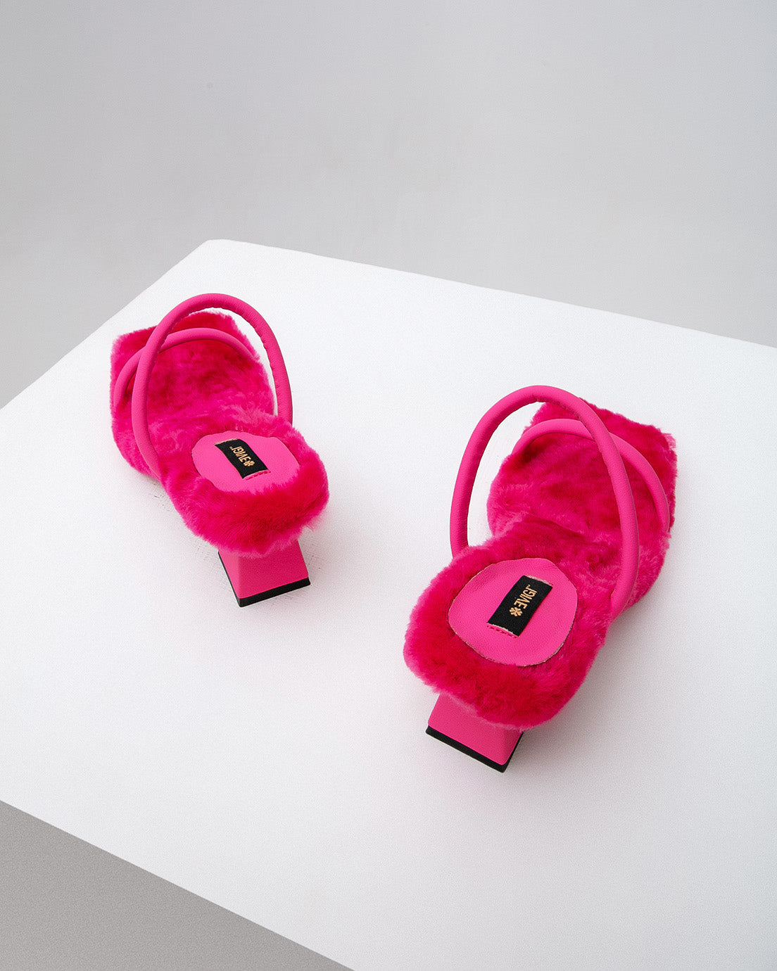 Pink Fur Mules