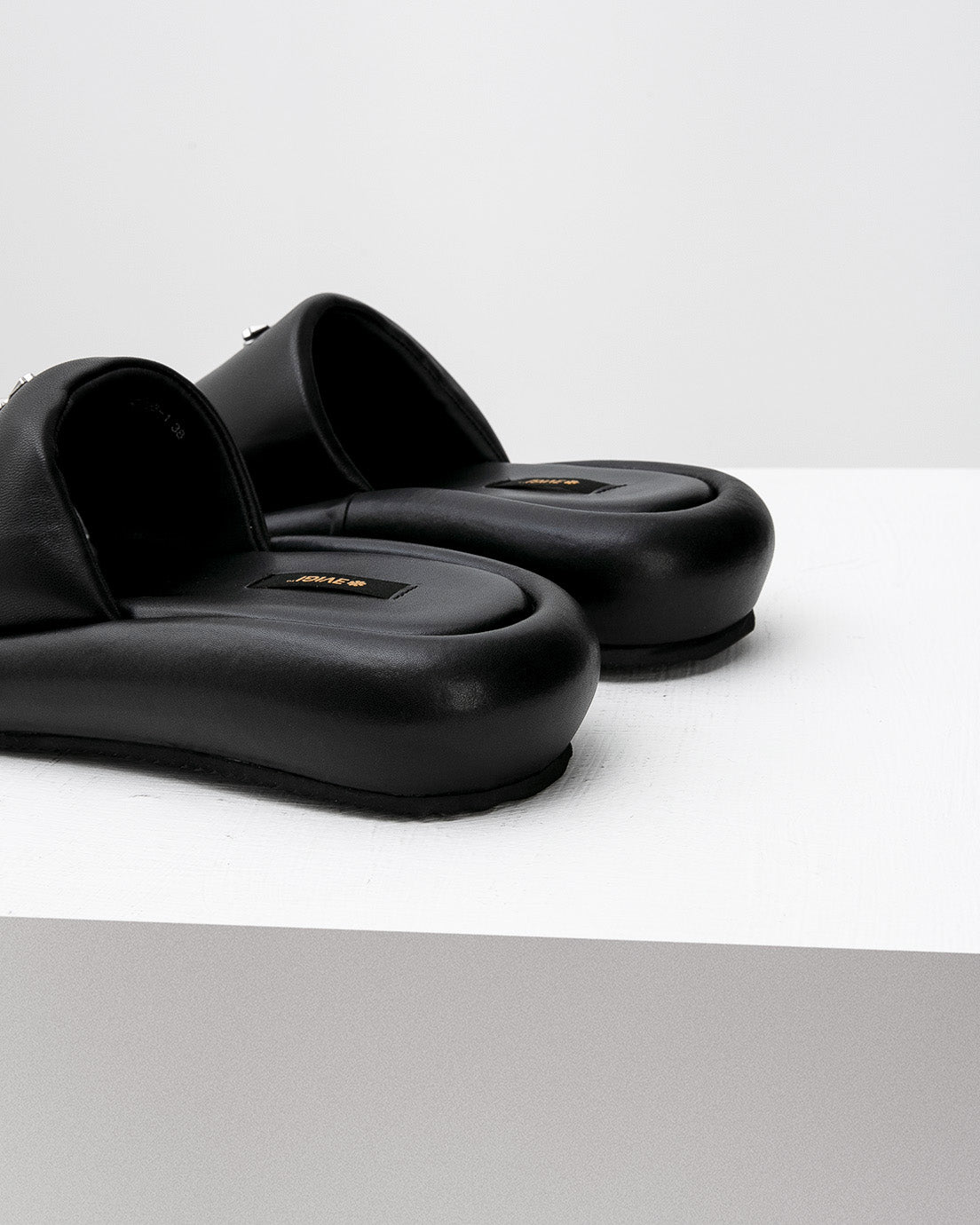 Black Platform Slides