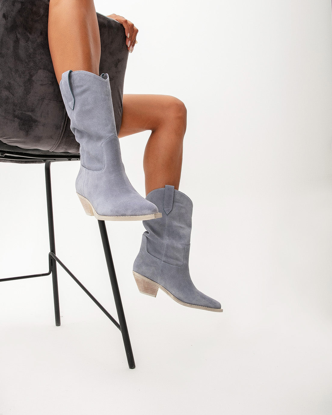 Blue Suede Boots