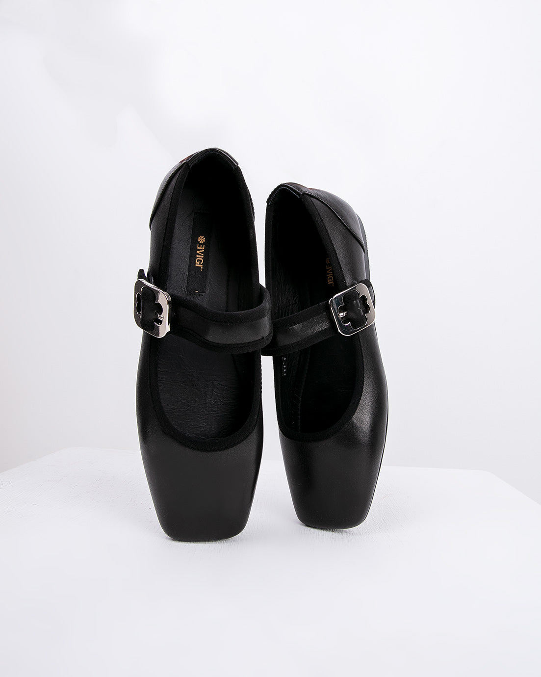 Black Mary Jane Flats