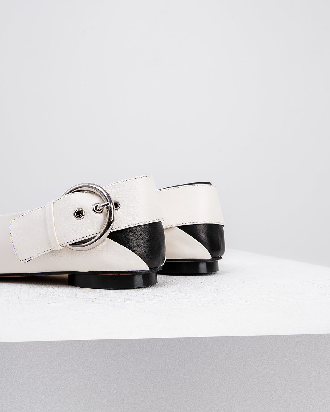 Ivory Slingback Flats