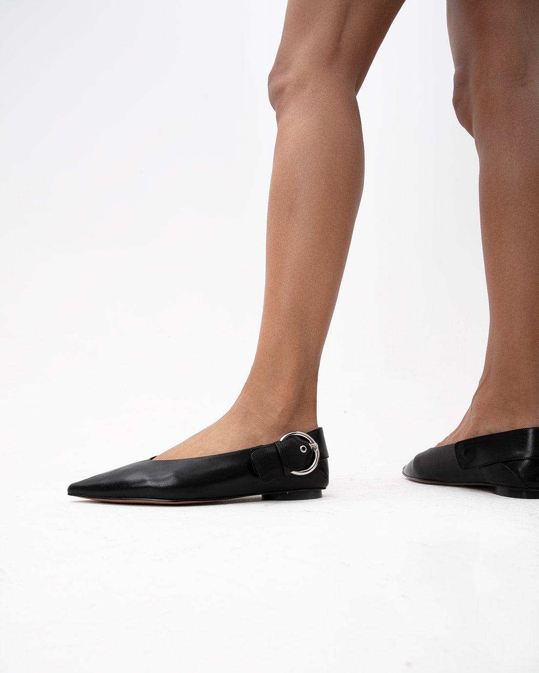 Black Slingback Flats