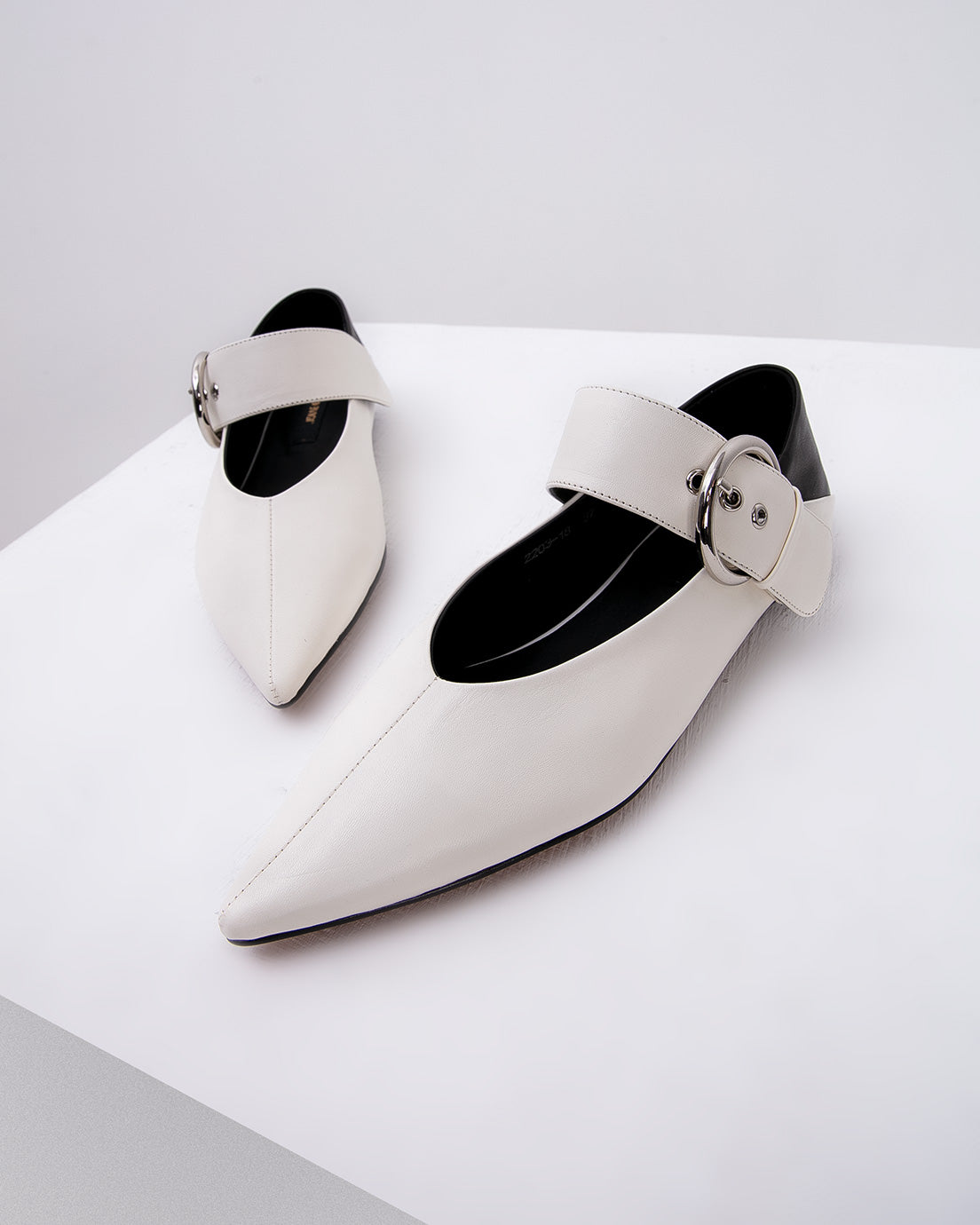 Ivory Slingback Flats
