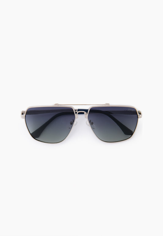 Silver Aviator Sunglasses