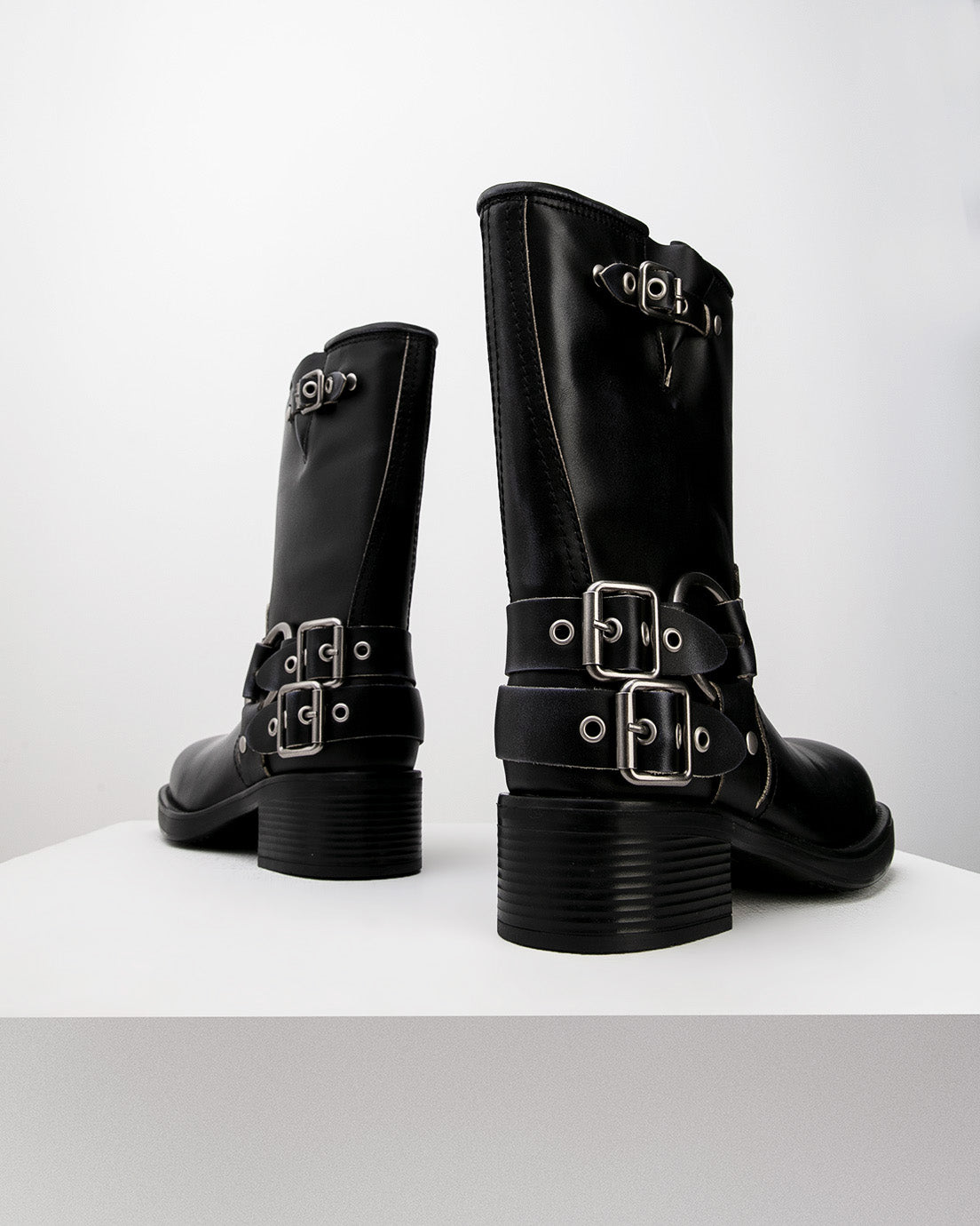 Black Harness Boots