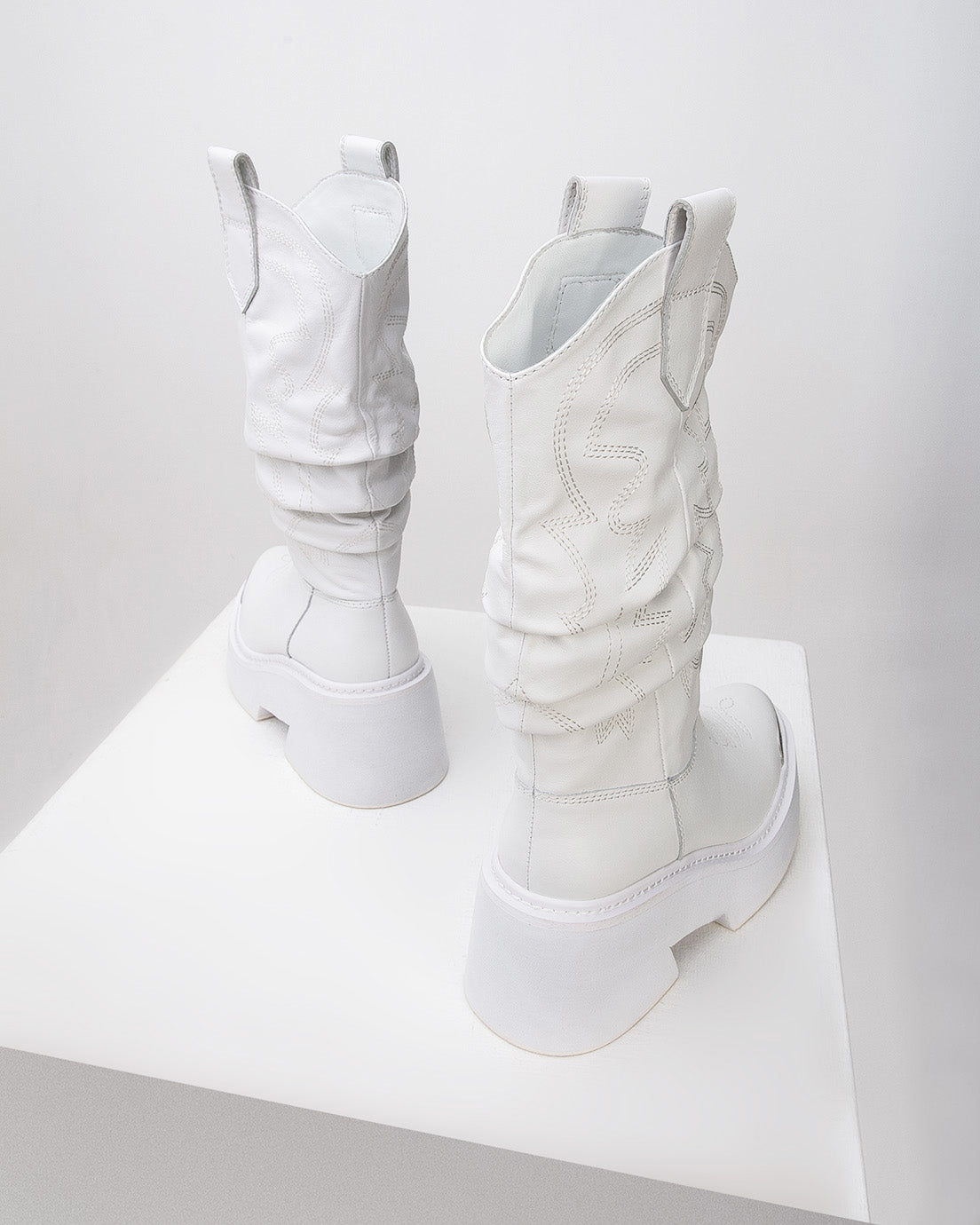 White Platform Boots