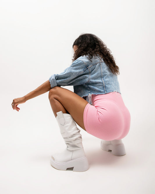 White Platform Boots