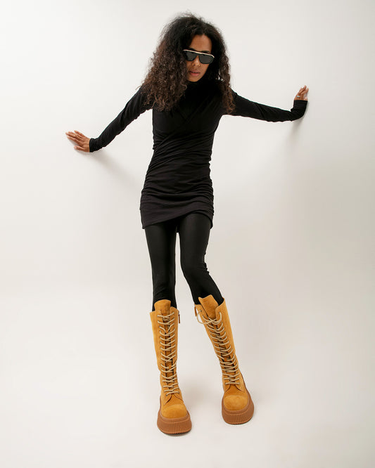 Camel Suede Boots
