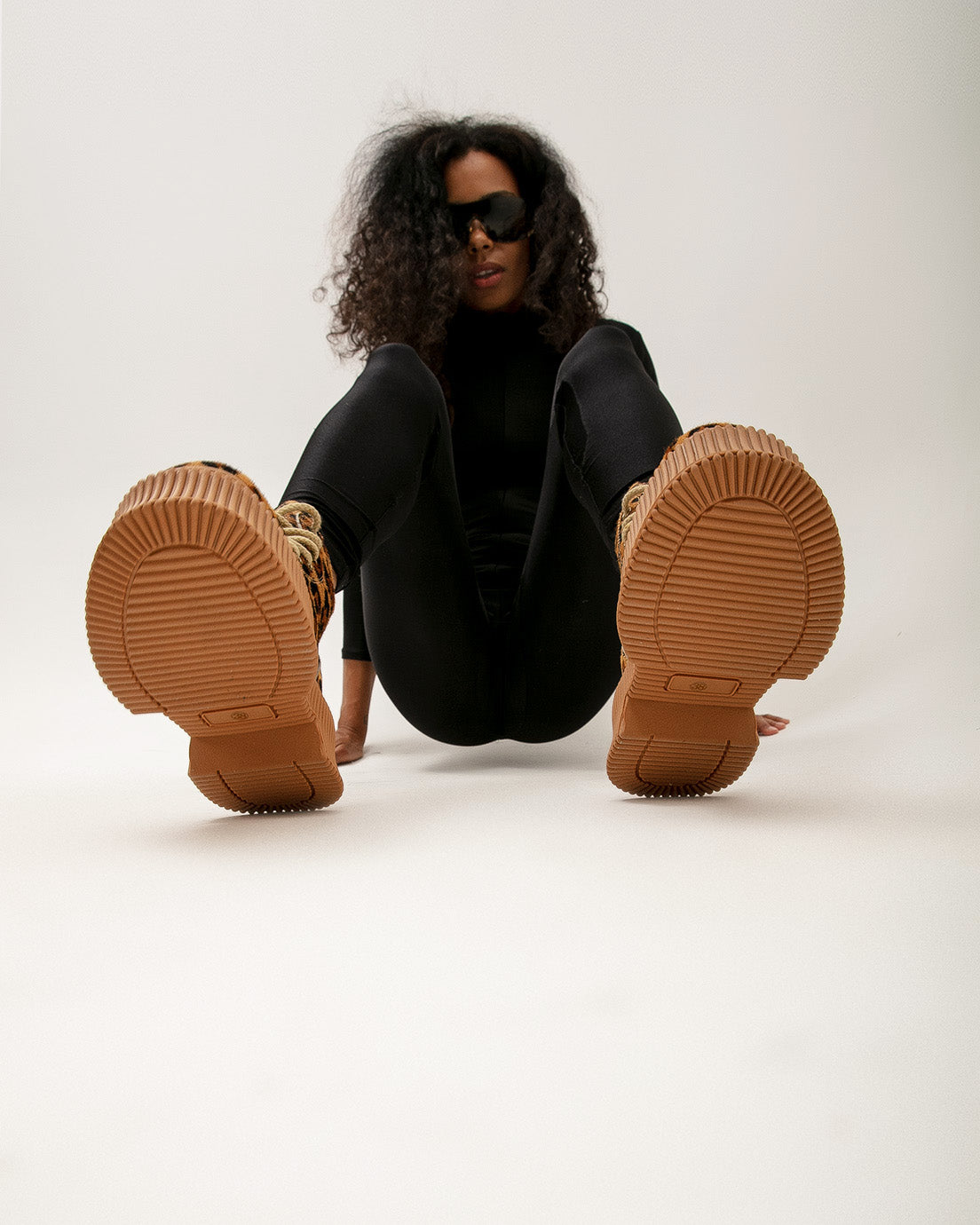 Leopard Platform Boots