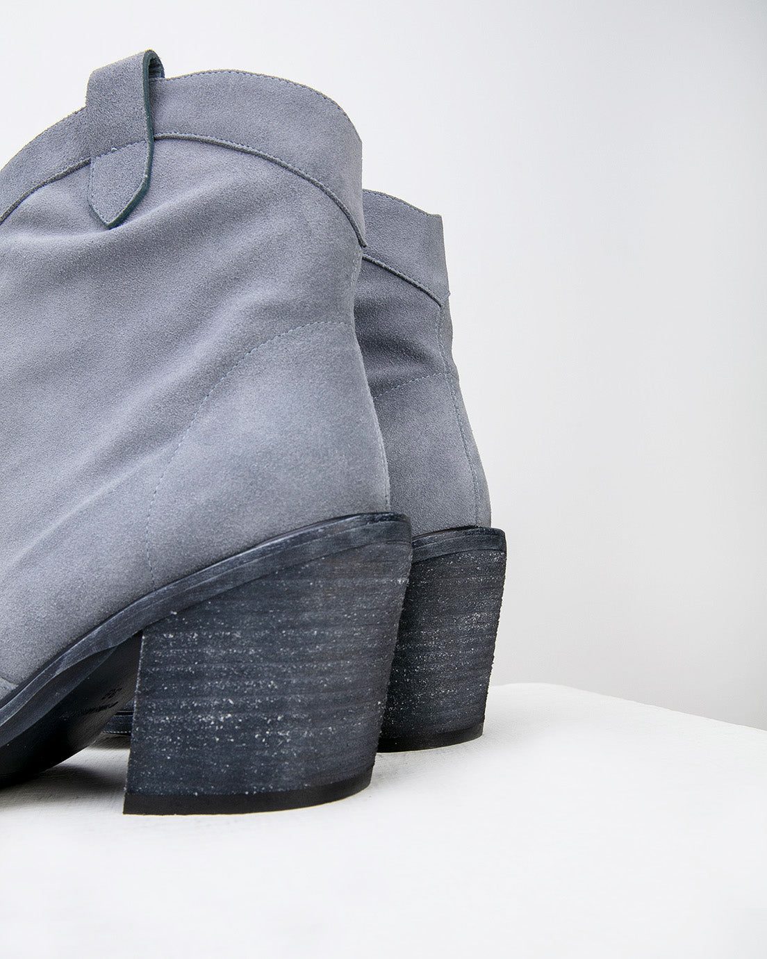 Grey Suede Boots