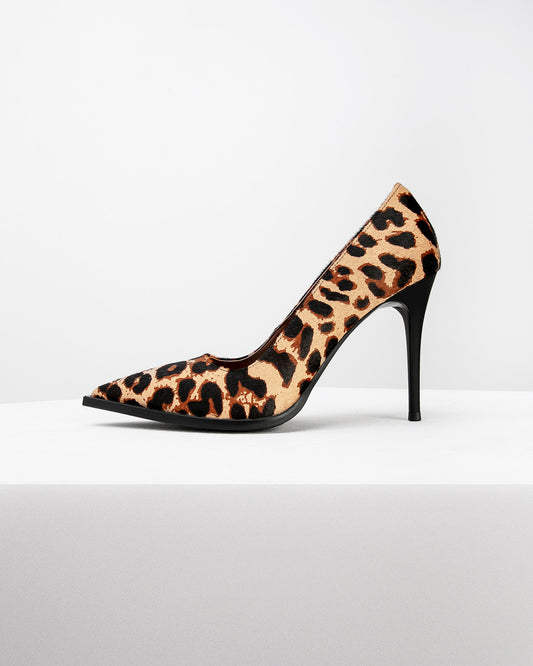 Brown Leopard Heels