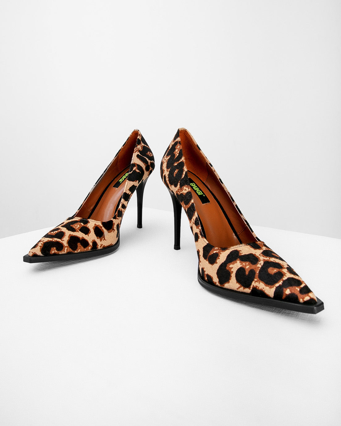 Brown Leopard Heels