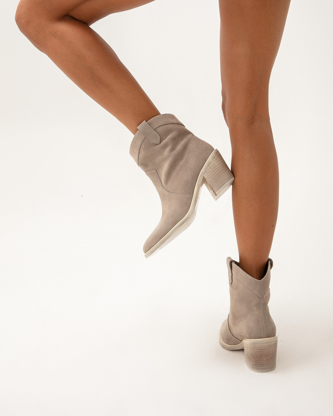 Taupe Suede Boots