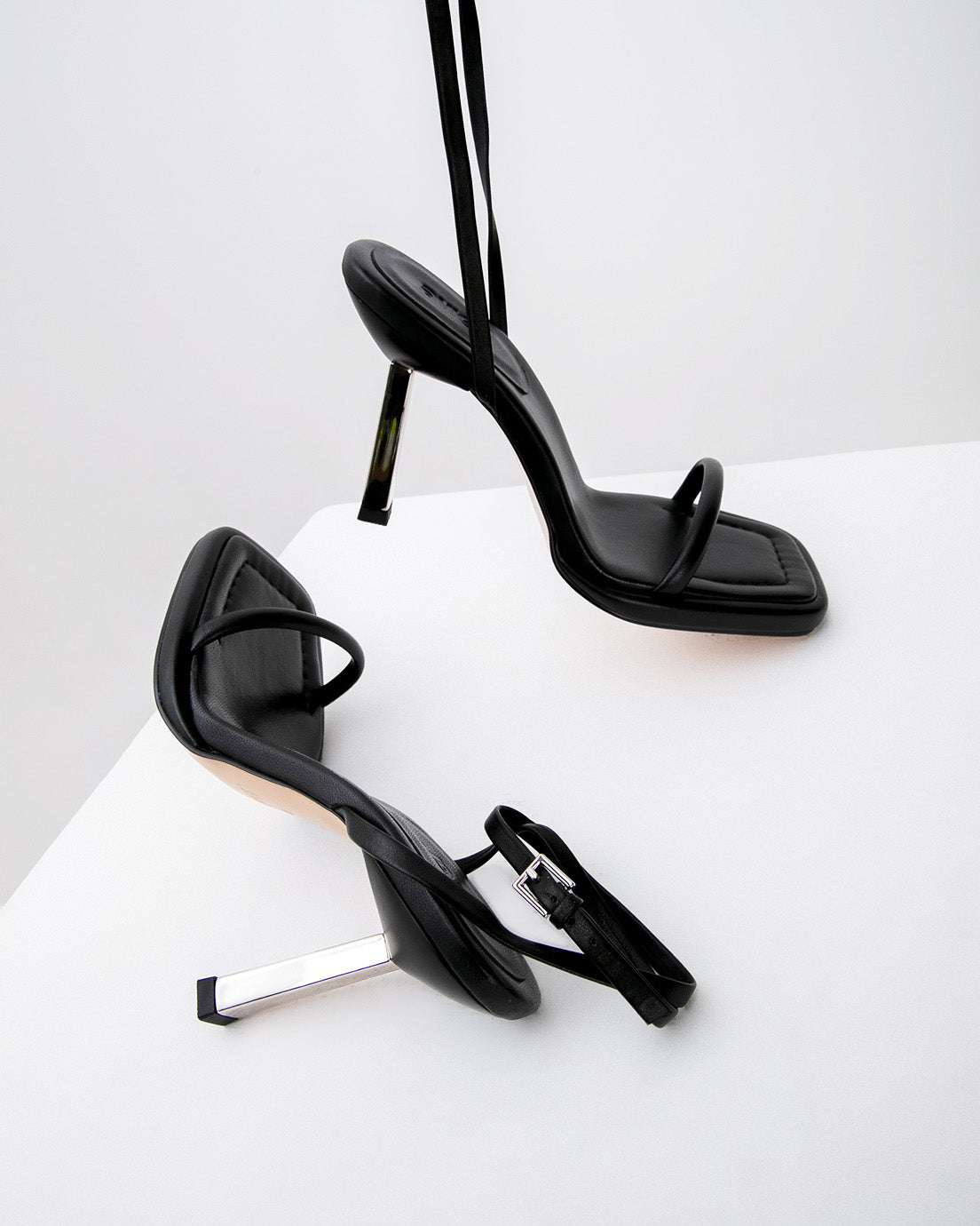 Black Metal Heels