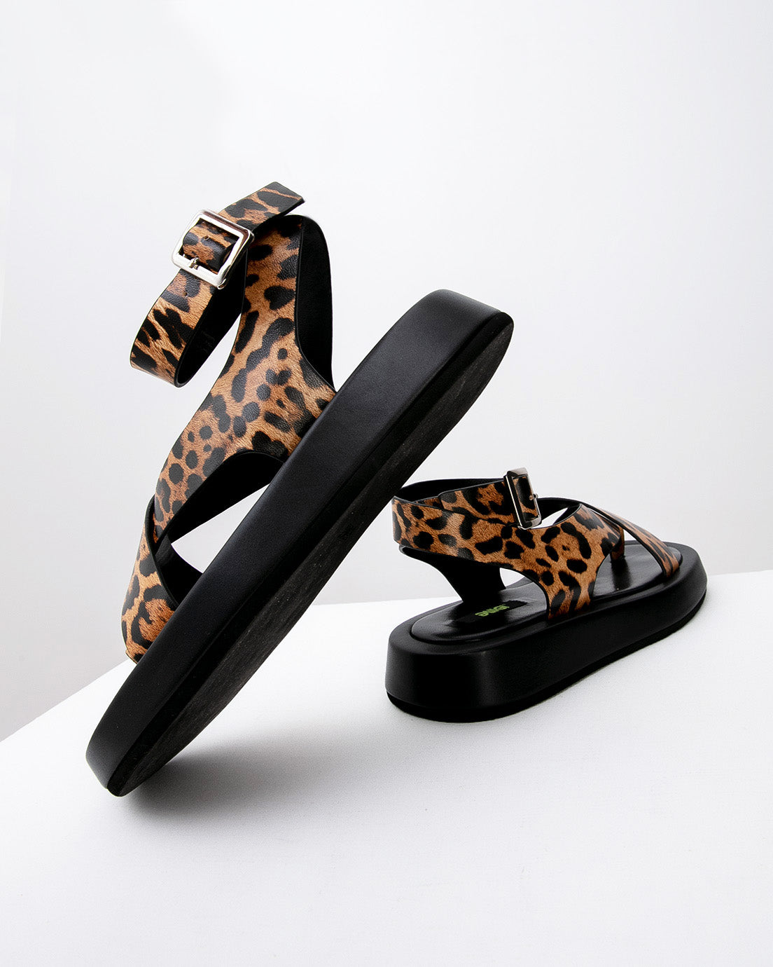 Leopard Wrapped Sandals