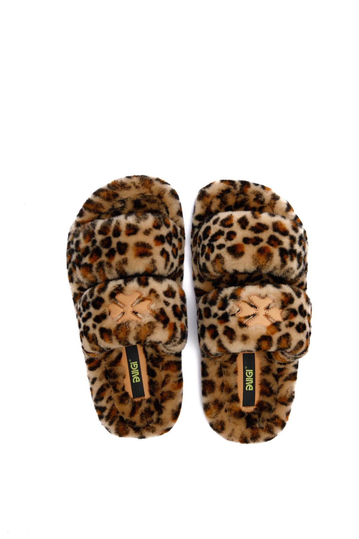 Leopard Fur Slippers