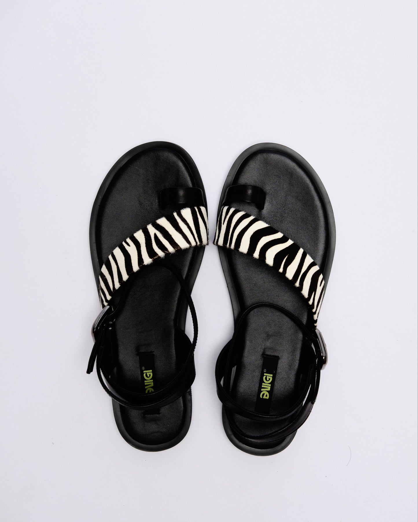 Zebra Strap Sandals