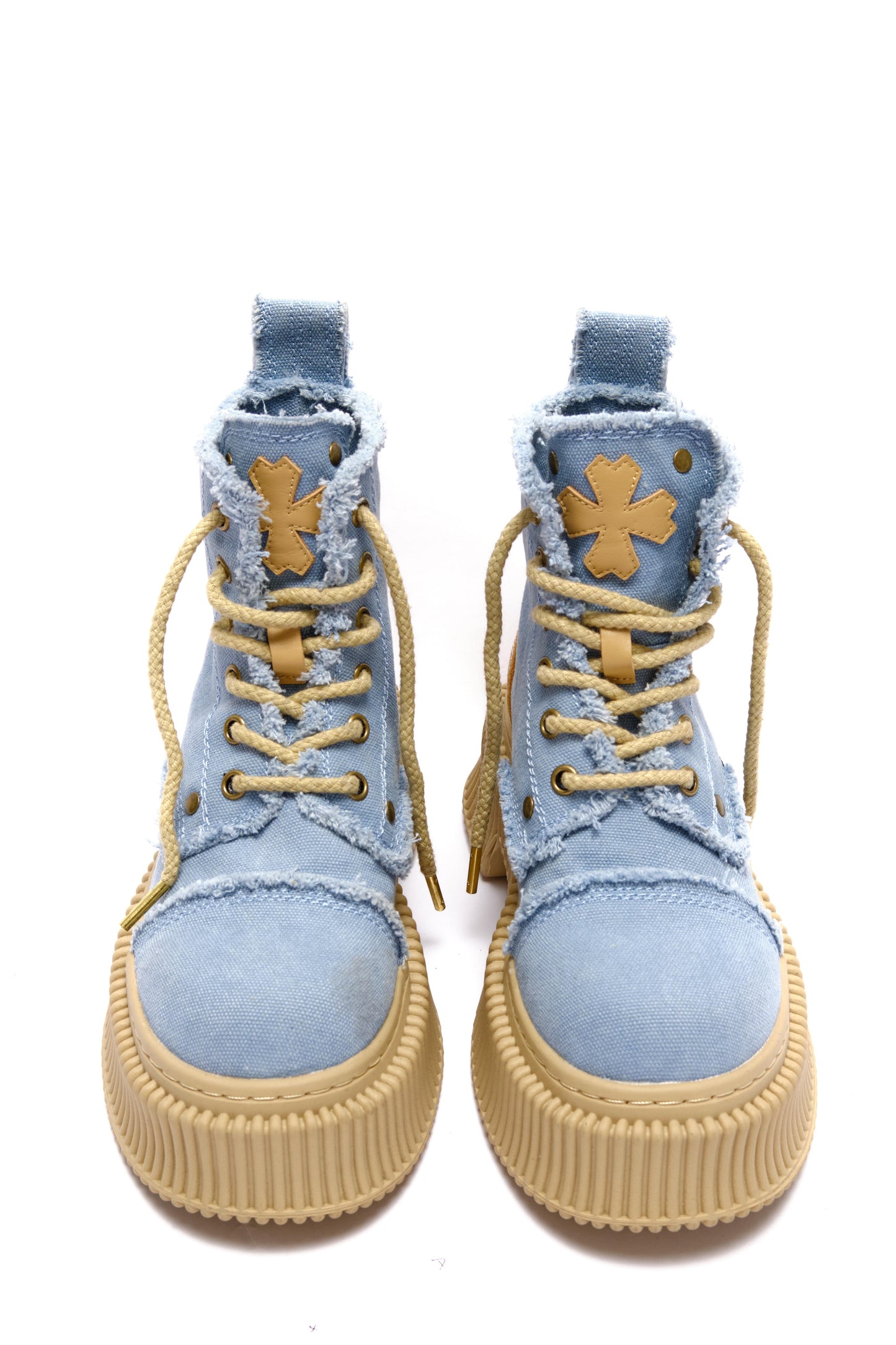 Denim Platform Boots