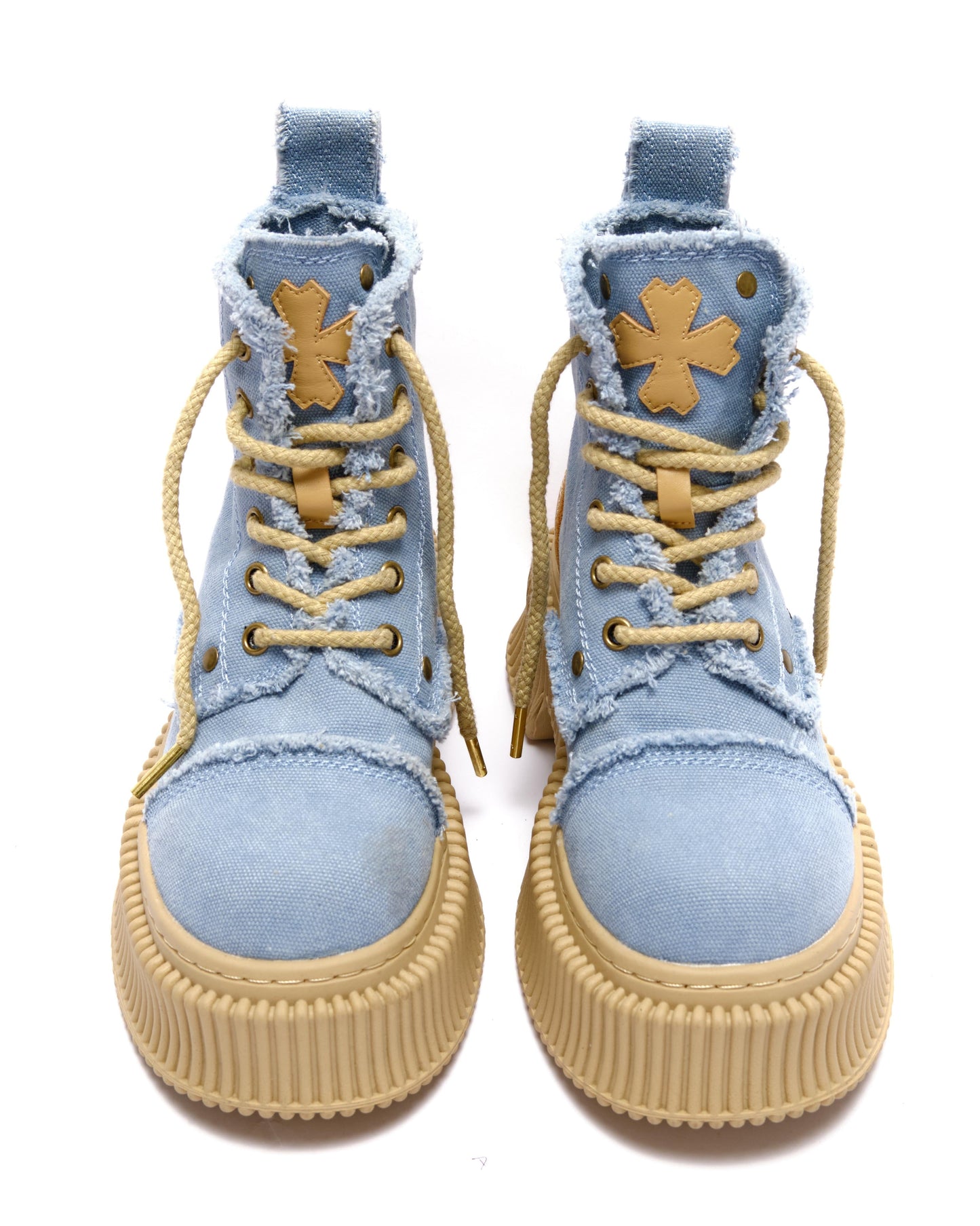 Denim Platform Boots
