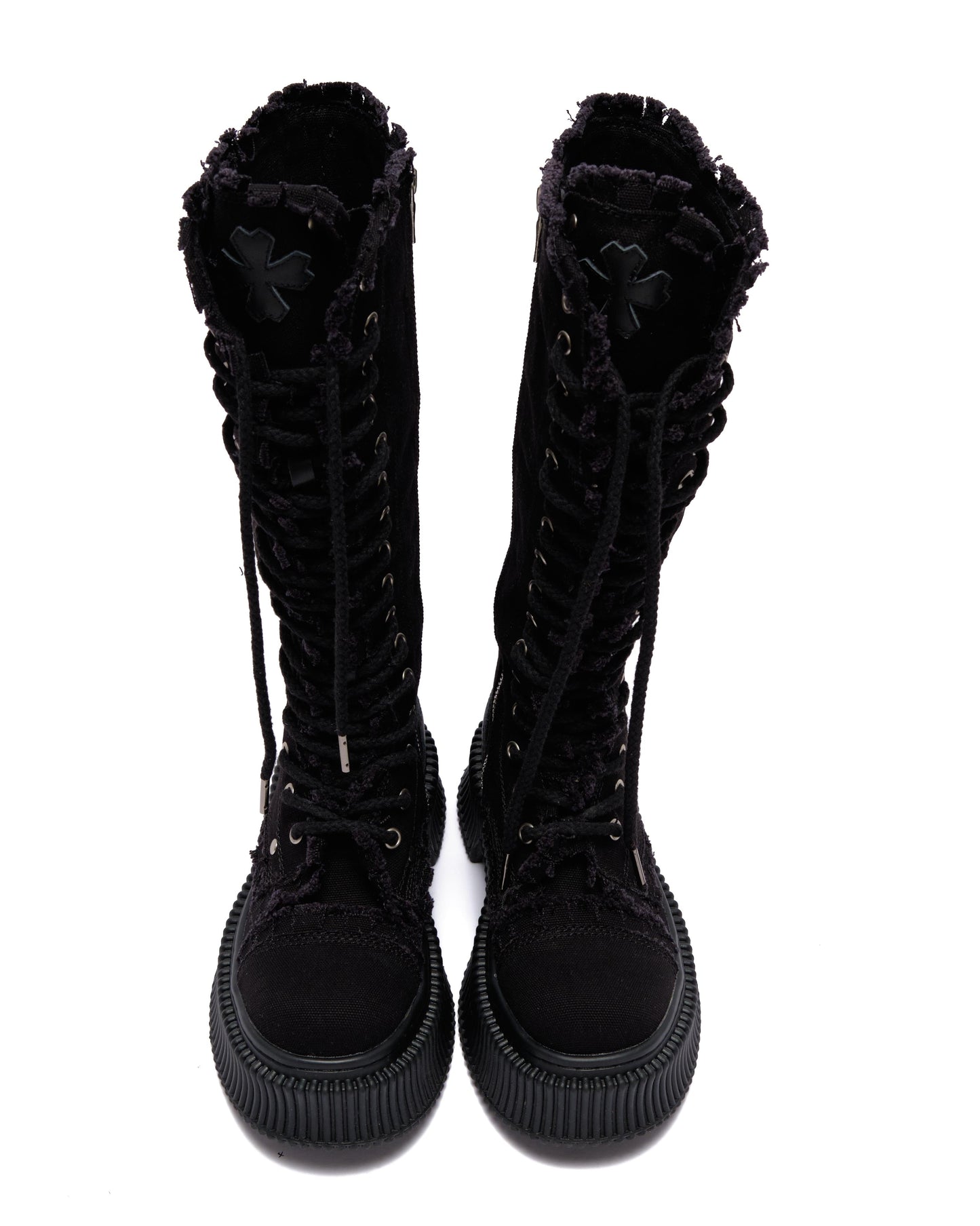 Black Canvas Boots