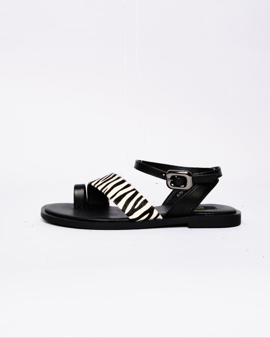 Zebra Strap Sandals