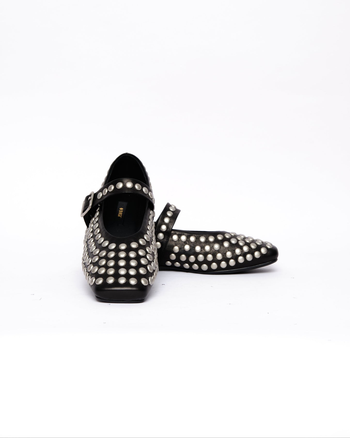 Studded Mary Jane Flats