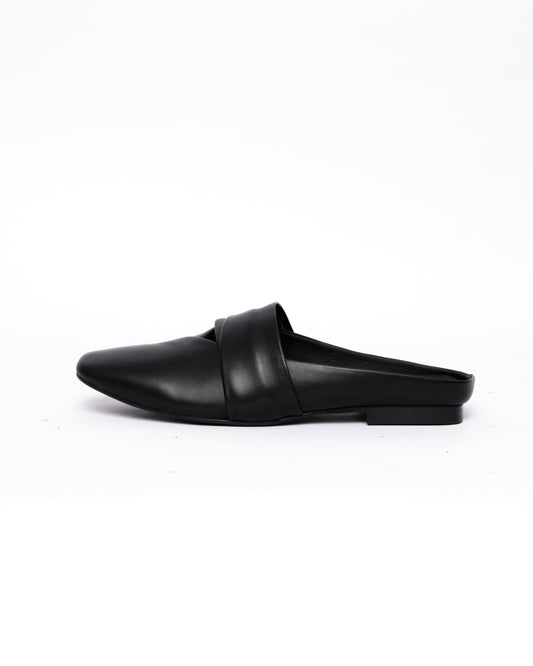 Black Minimal Mules