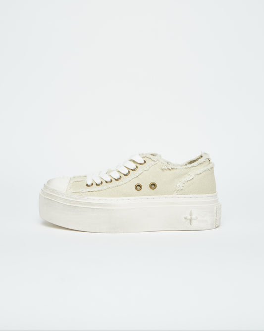 Ivory Platform Sneakers