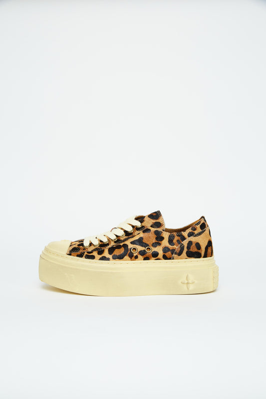 Leopard Print Platform Sneakers