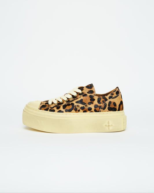 Leopard Print Platform Sneakers
