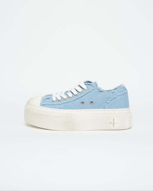 Blue Platform Sneakers