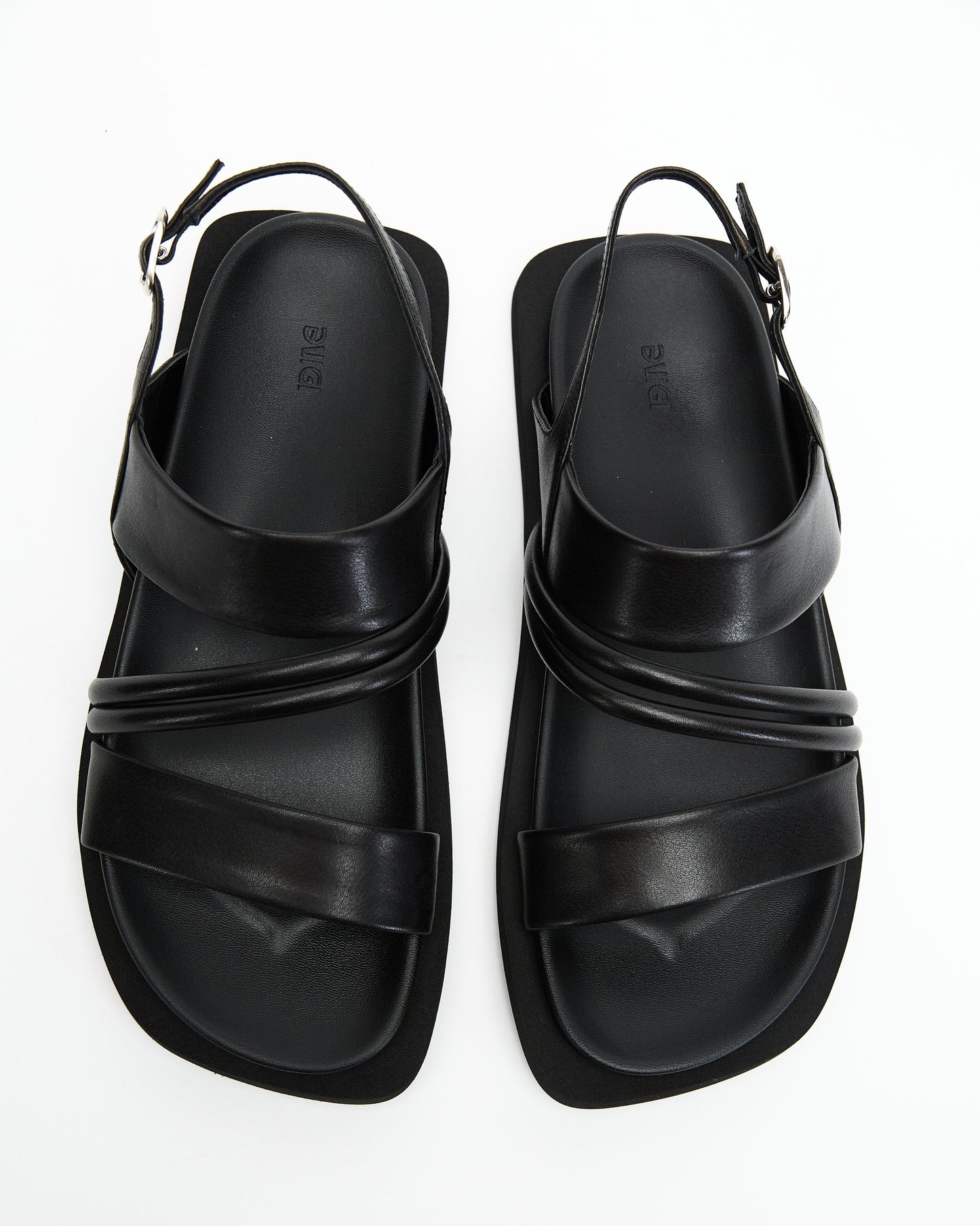Black Minimal Sandals