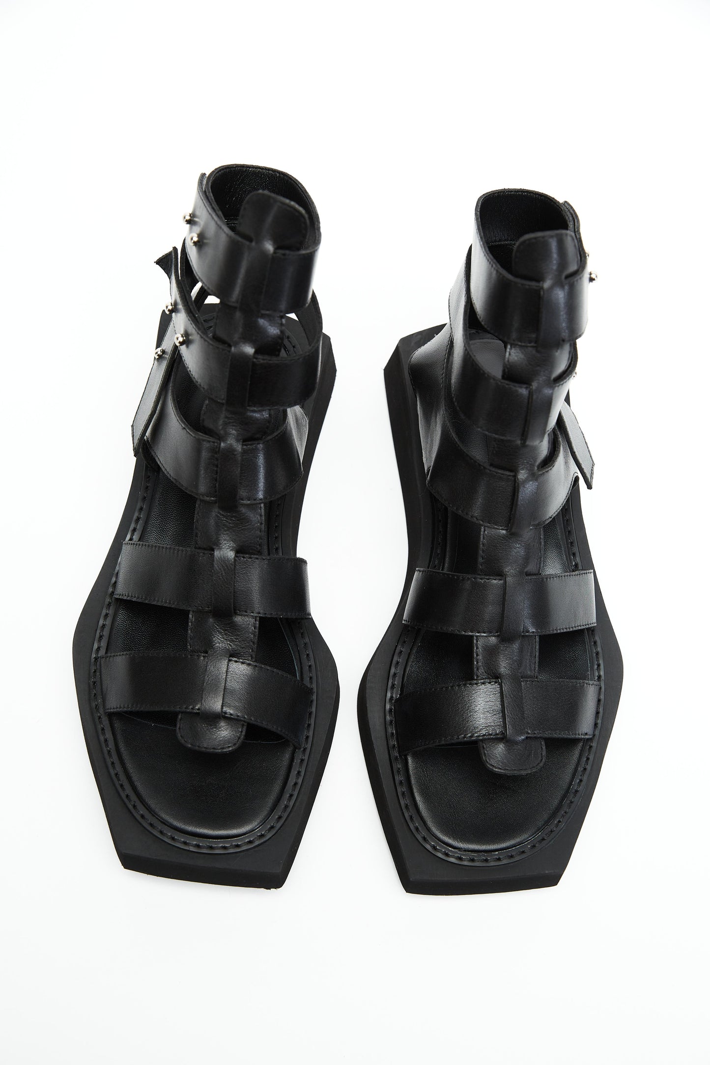 Black Gladiator Sandals