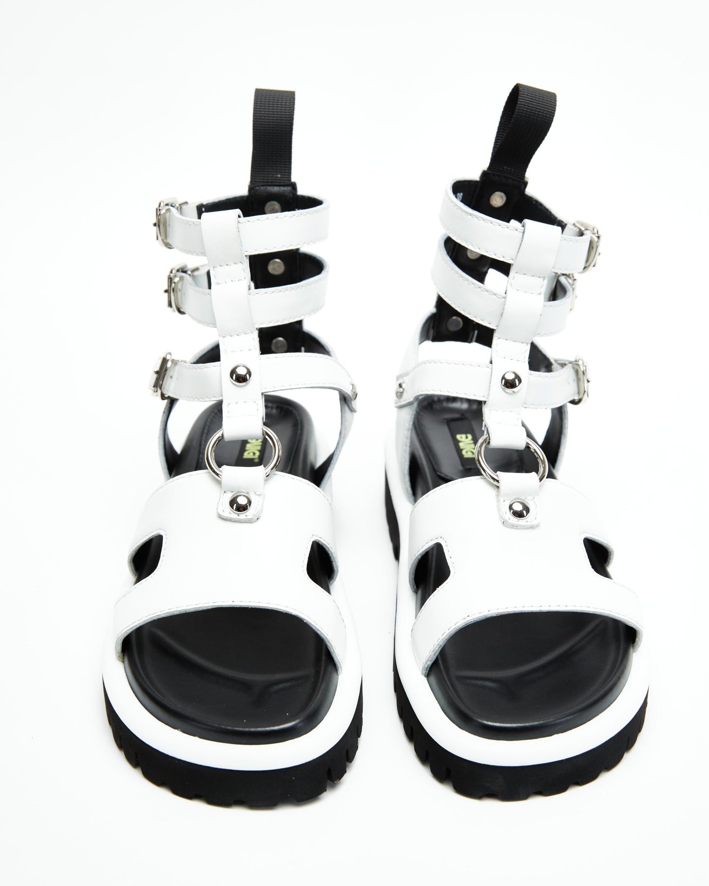 White Chain Sandals