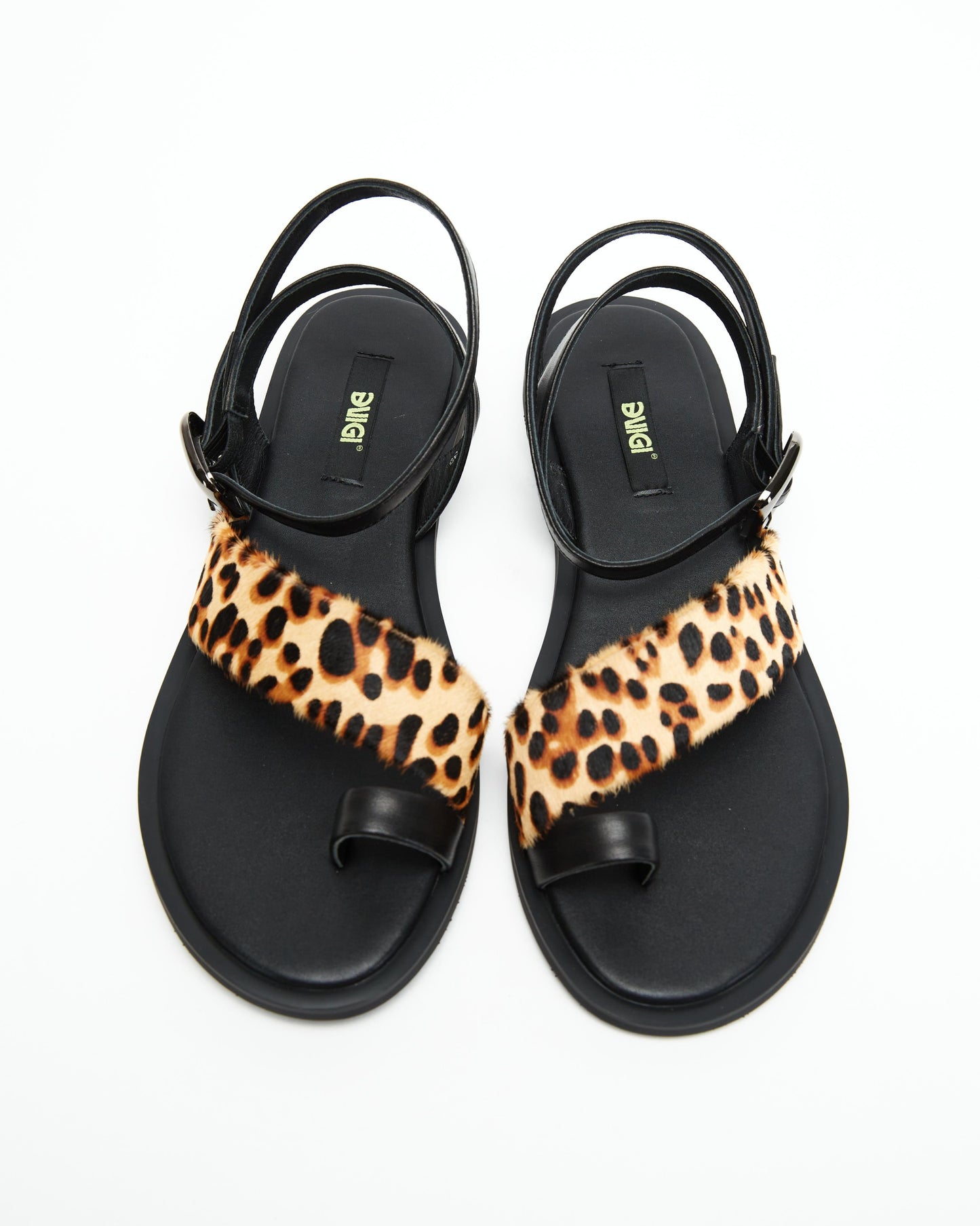 Leopard Toe Sandals