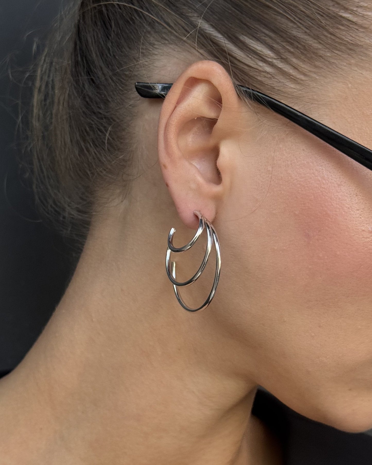 Triple Layer Hoop Earrings