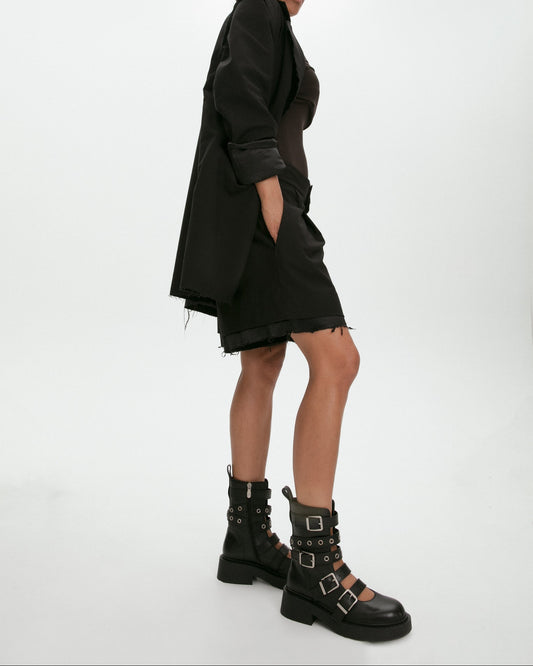 Black Cage Boots