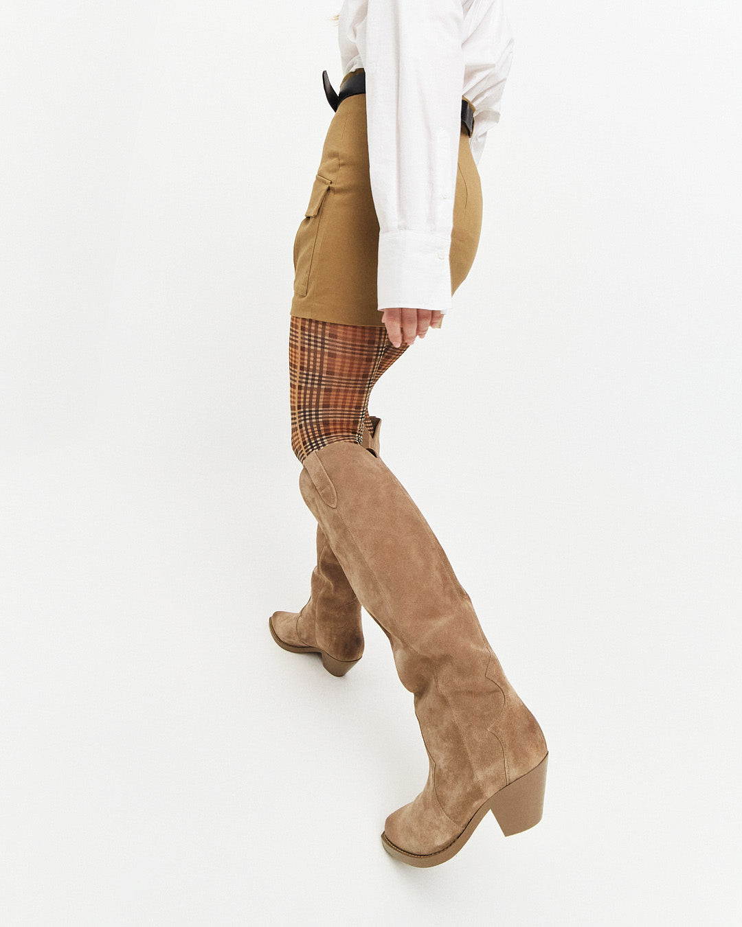 Taupe Knee Boots