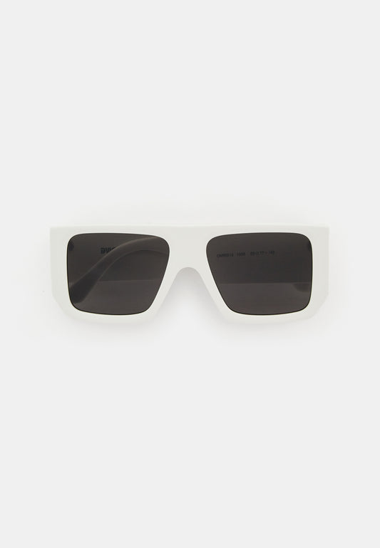 White Rectangle Sunglasses