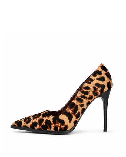 Brown Leopard Heels