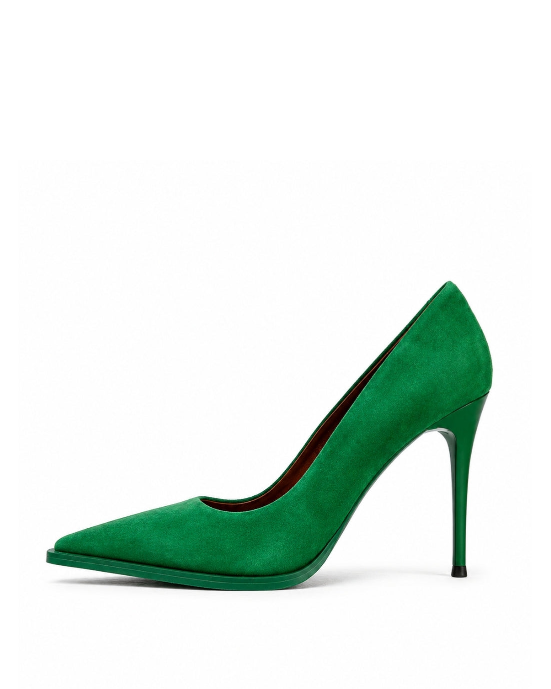 Green Suede Heels