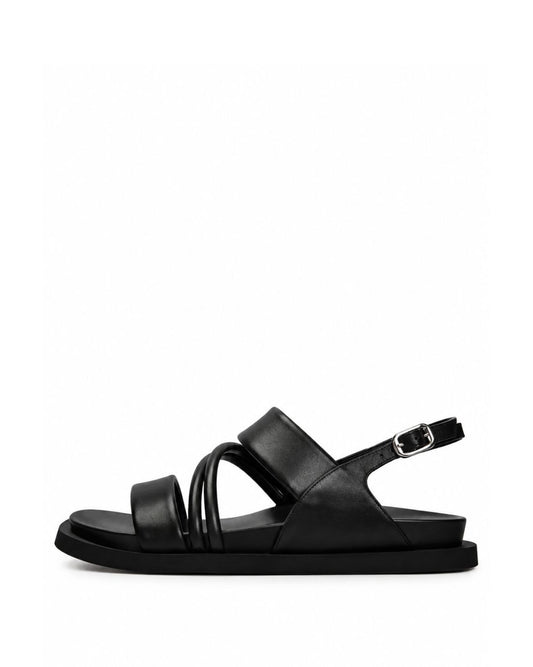 Black Minimal Sandals