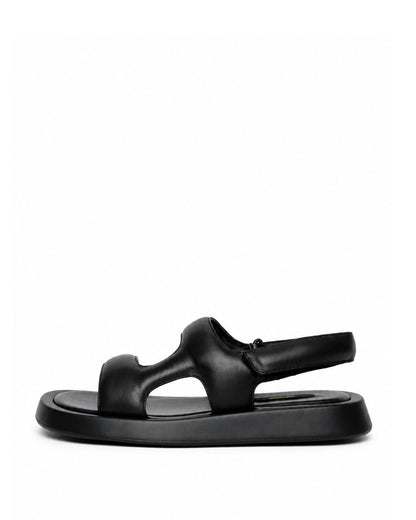 Black Minimal Sandals