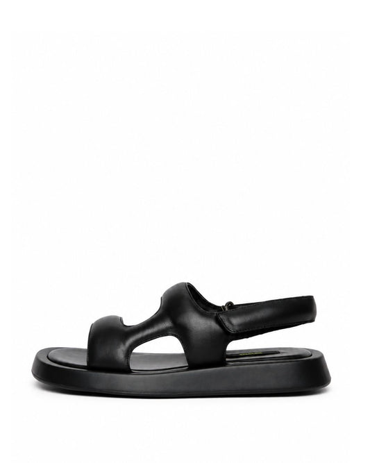 Black Minimal Sandals